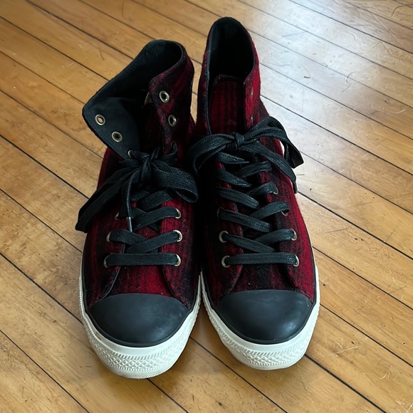 Woolrich X Chuck Taylor Hi-Top All Stars - Sz 11 - Picture 2 of 12